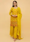 Mustard Colour ARYA 20 Latest Designer Party Wear Fancy Heavy Georgette Salwar Suits Collection 9203